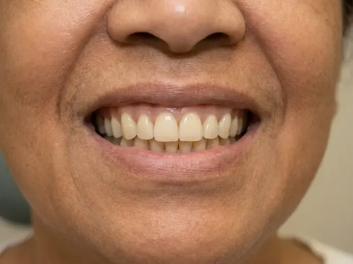 Implant-supported denture — after